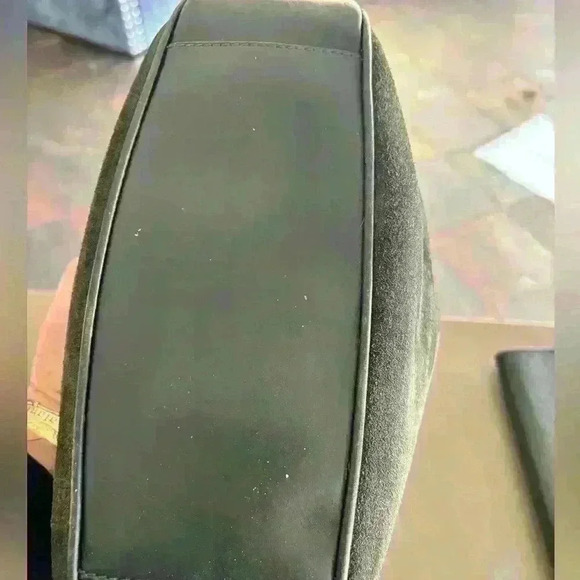 GUCCI Bamboo Hand Bag Suede Green 100% authentic peeling removed - Picture 6 of 17